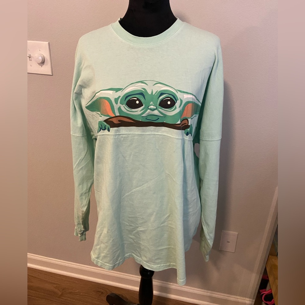 Star Wars Baby Yoda Spirit Jersey Long sleeve Shirt